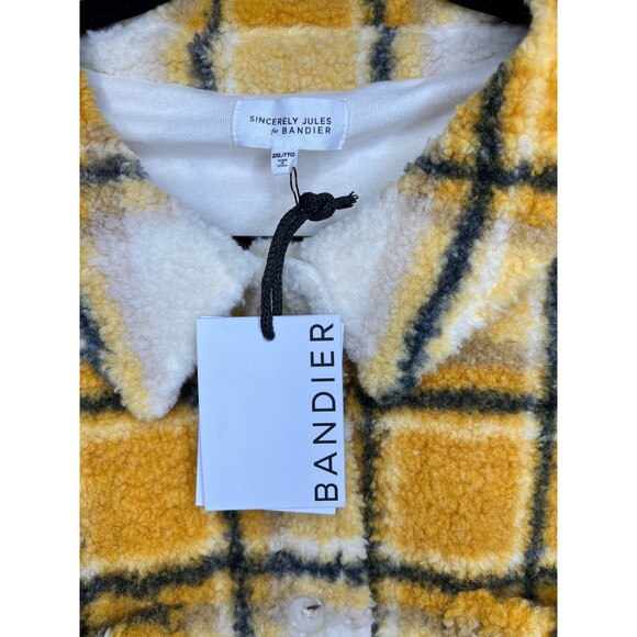 Bandier Sherpa Jacket Women's Plus XXL Yellow Sincerely Jules X Aspen Sherpa B2 - Picture 2 of 12